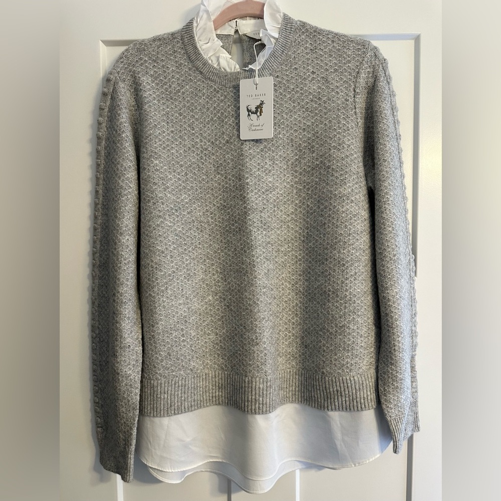 Ted Baker London
Touch of Cashmere sweater
Ted Baker size: 3
US size: 6-8